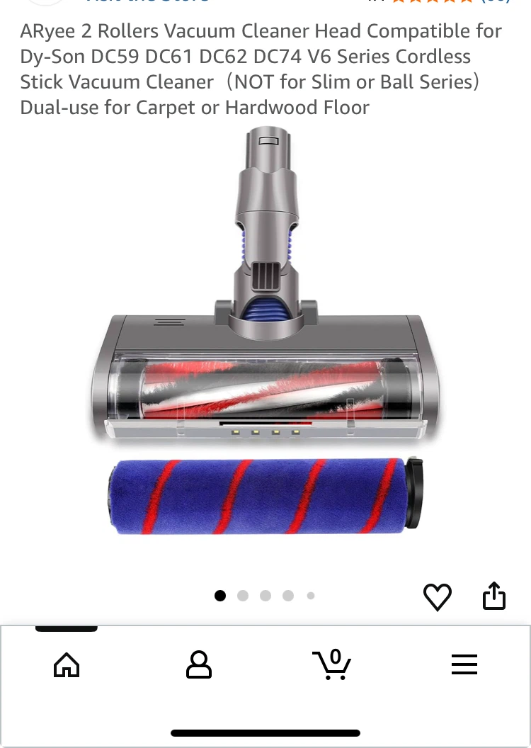 2 Rollers Vacuum Cleaner Head