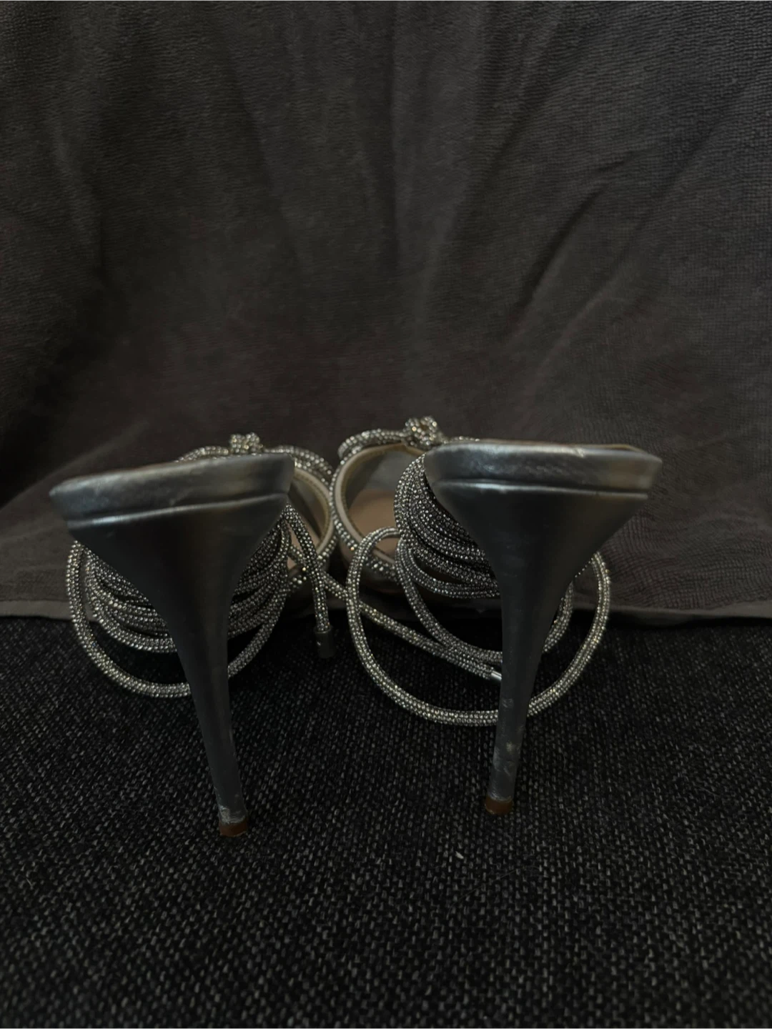 ALDO Silver Embellished Bow Heels - photo 4