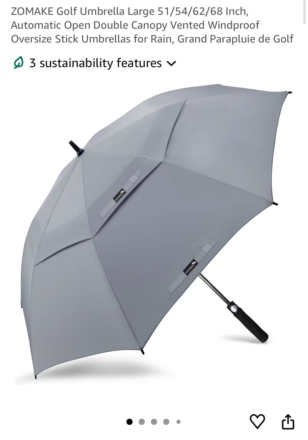68 Inch Golf Umbrella