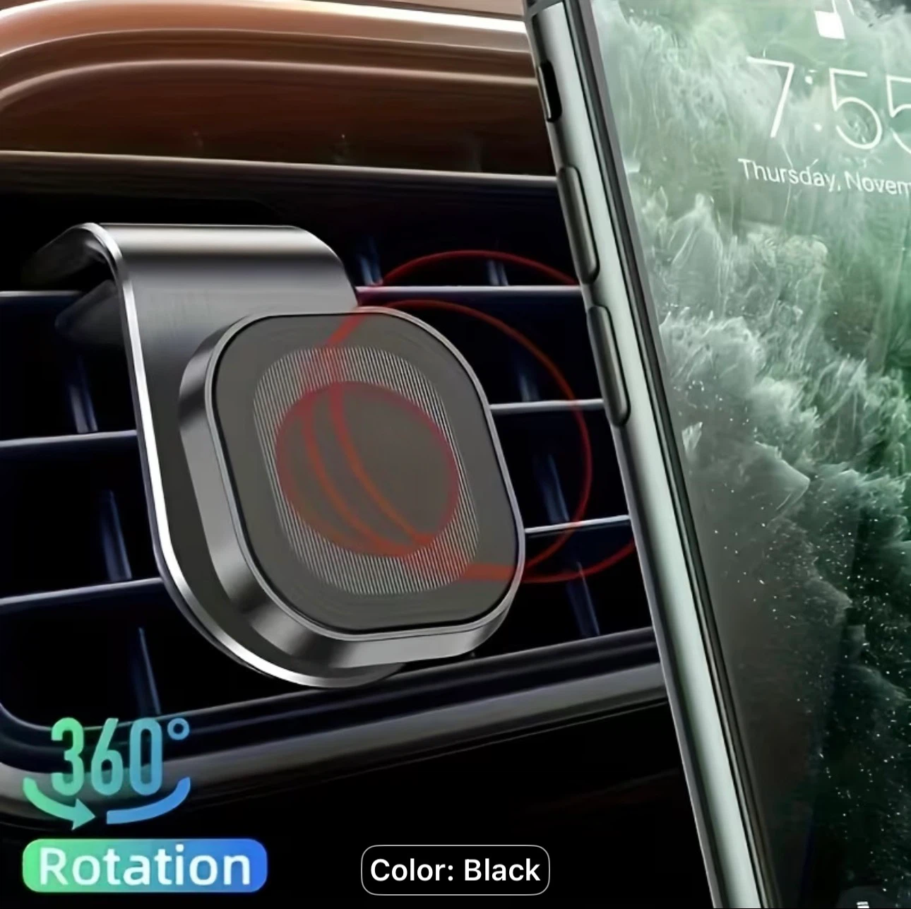 Strong Magnetic Phone Holder for Car 360 Degree Rotation - photo 5