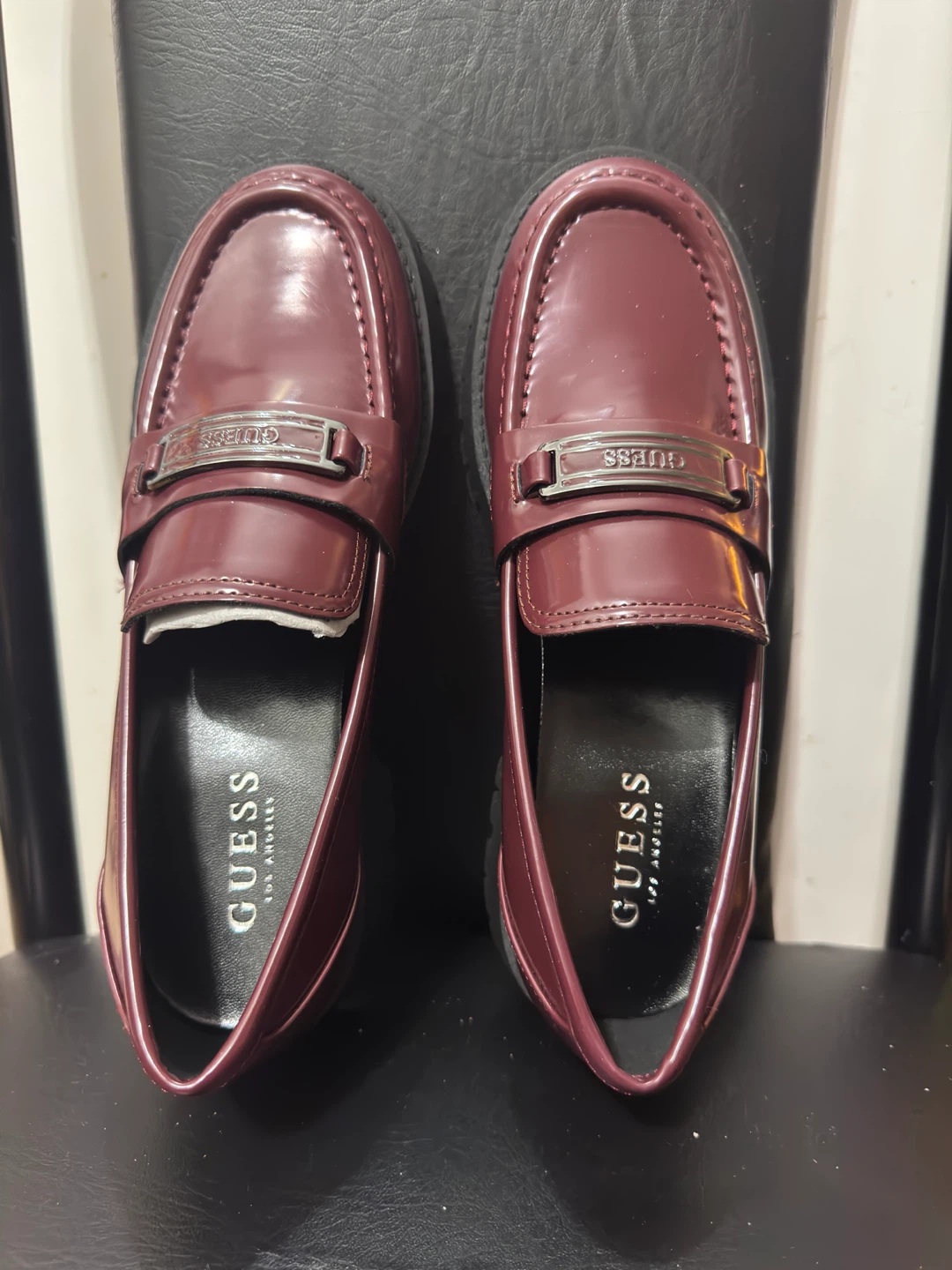 Guess Women's Burgundy Loafers - Size 8M - photo 2