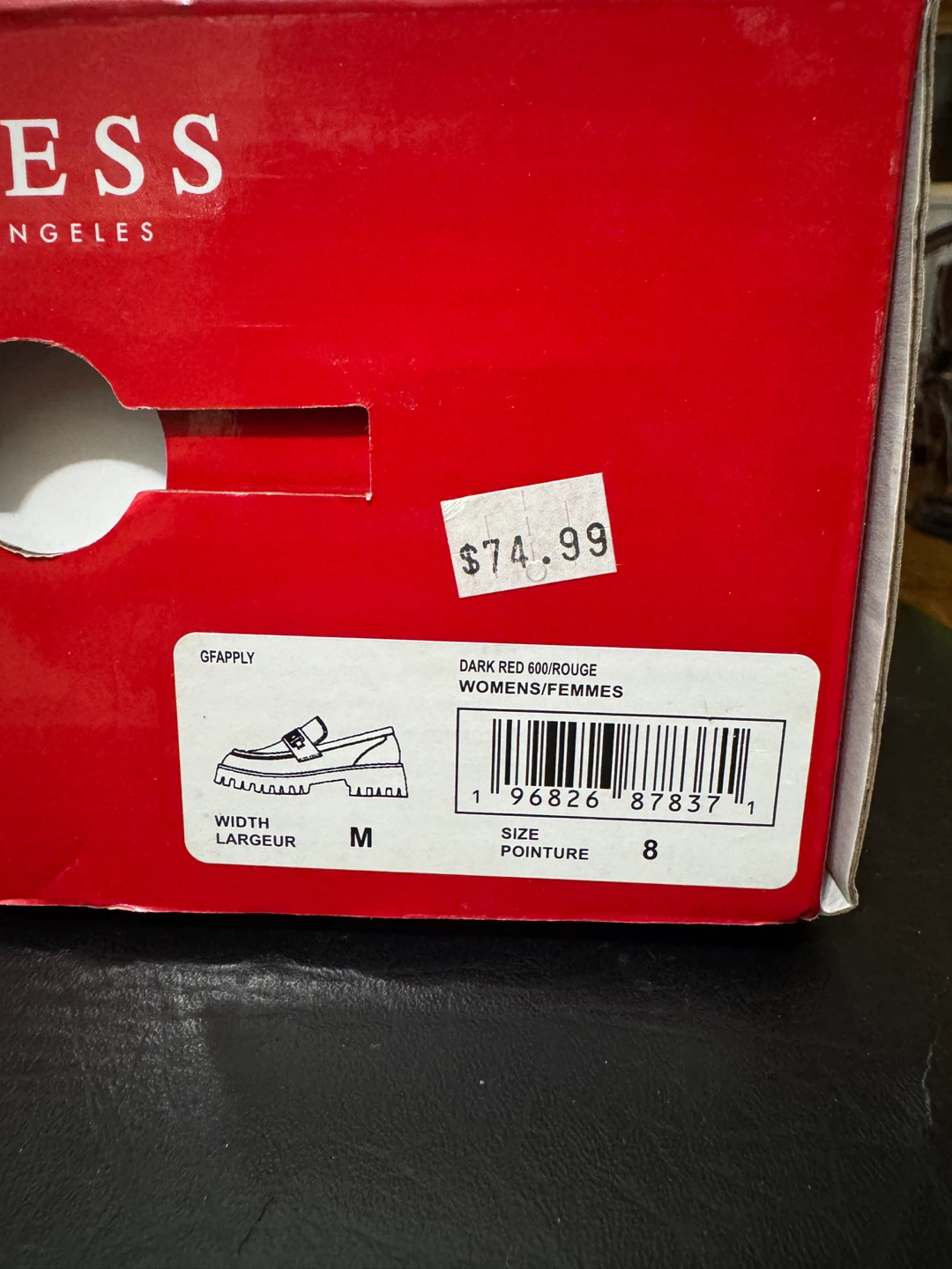 Guess Women's Burgundy Loafers - Size 8M - photo 4
