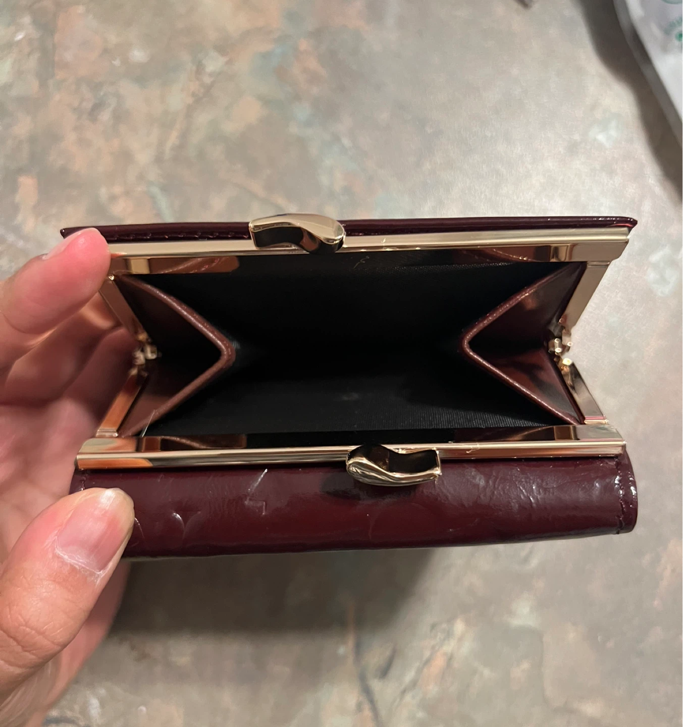 Burgundy Trifold Wallet - photo 2