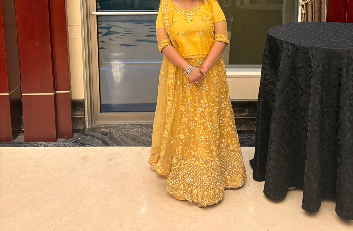 Yellow Embroidered Lehenga Choli - photo 2