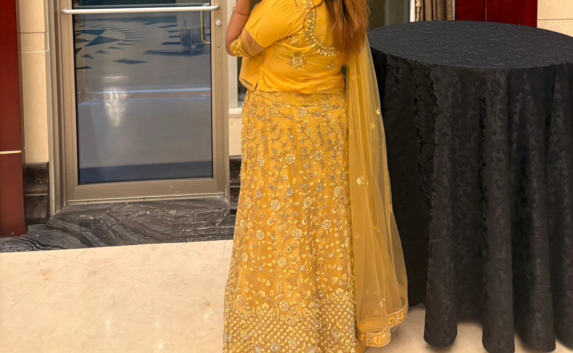 Yellow Embroidered Lehenga Choli - photo 3