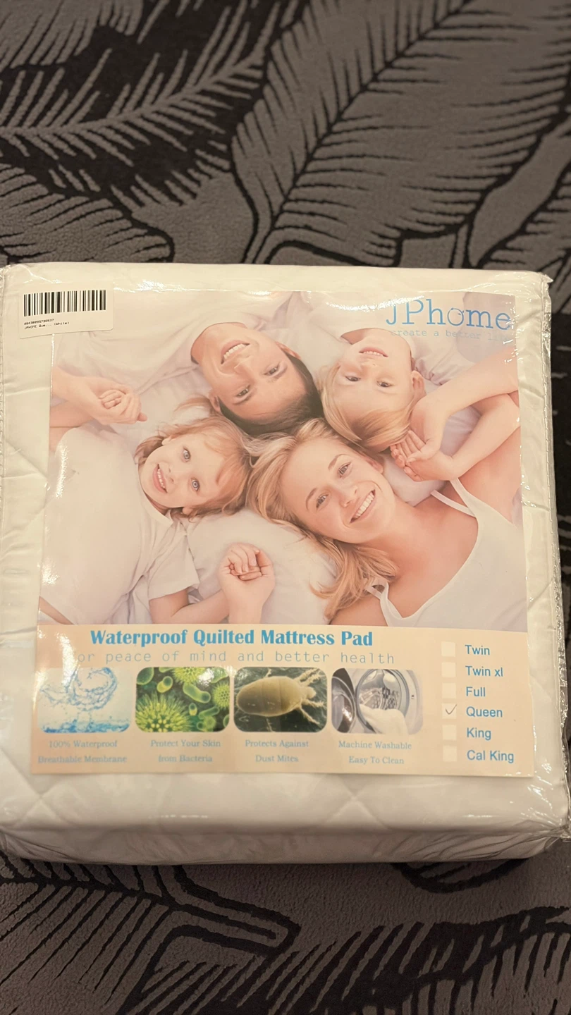 JPHome Waterproof Quilted Mattress Pad - Queen