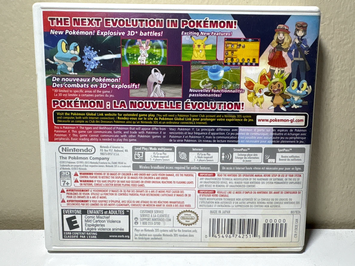 Pokemon Y Nintendo 3DS - photo 2