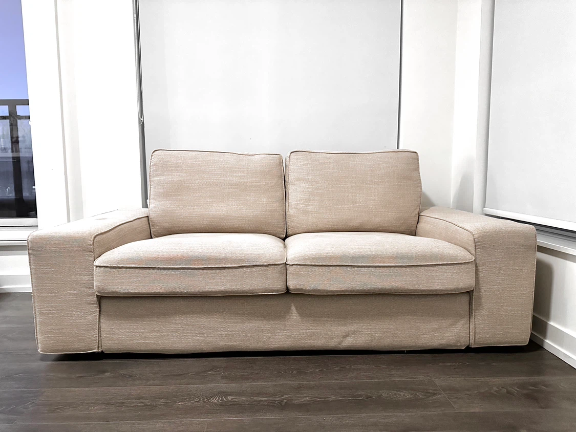 IKEA KIVIK Loveseat in Tresund light beige + Finnala headrest - photo 4