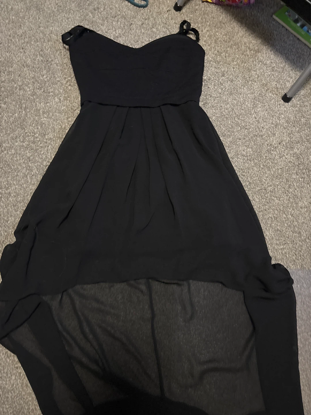 BCBGMAXAZRIA Black Hi-Low Dress Size 4