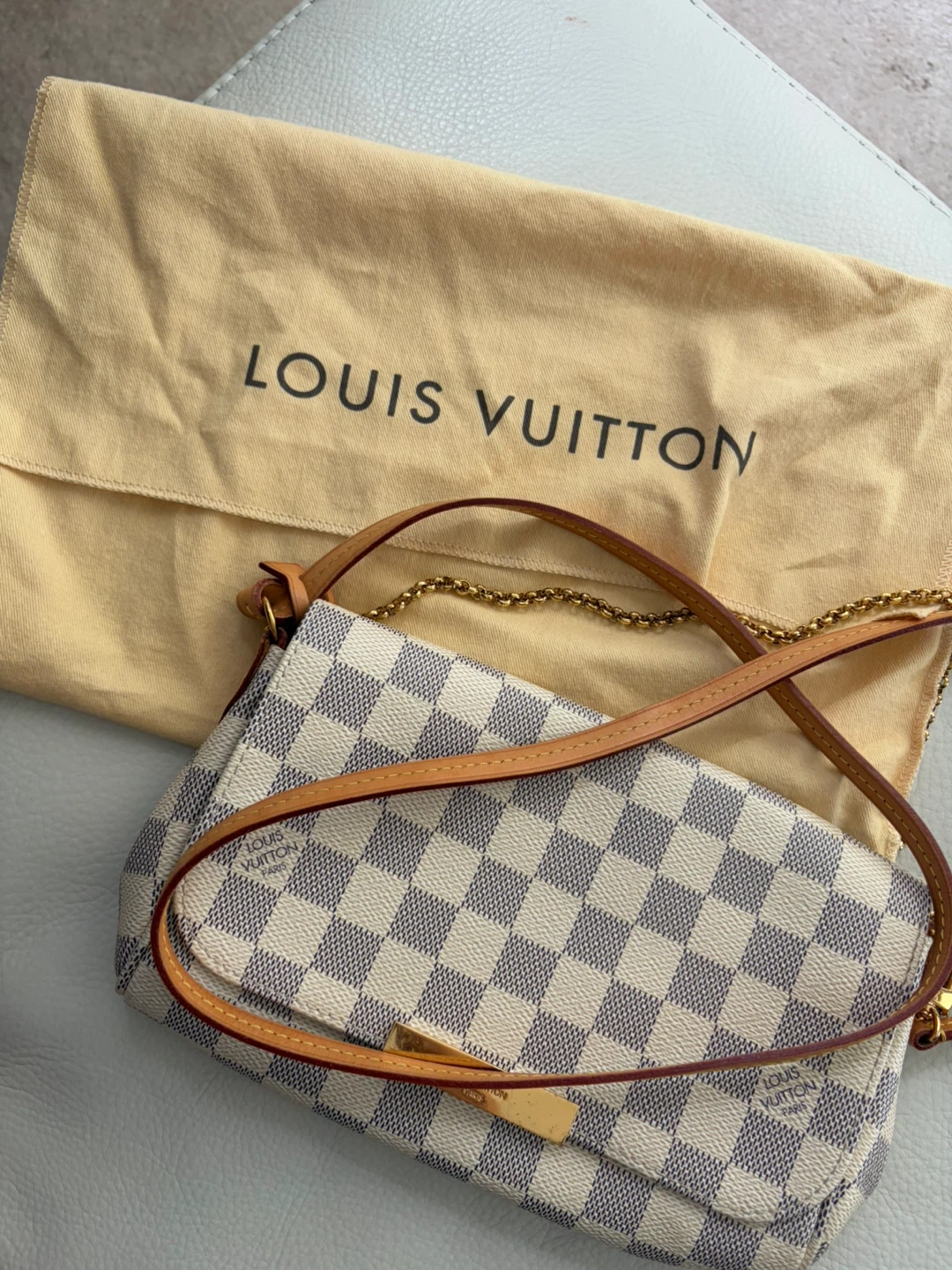 Louis Vuitton Azur Damier Favourite PM crossbody bag