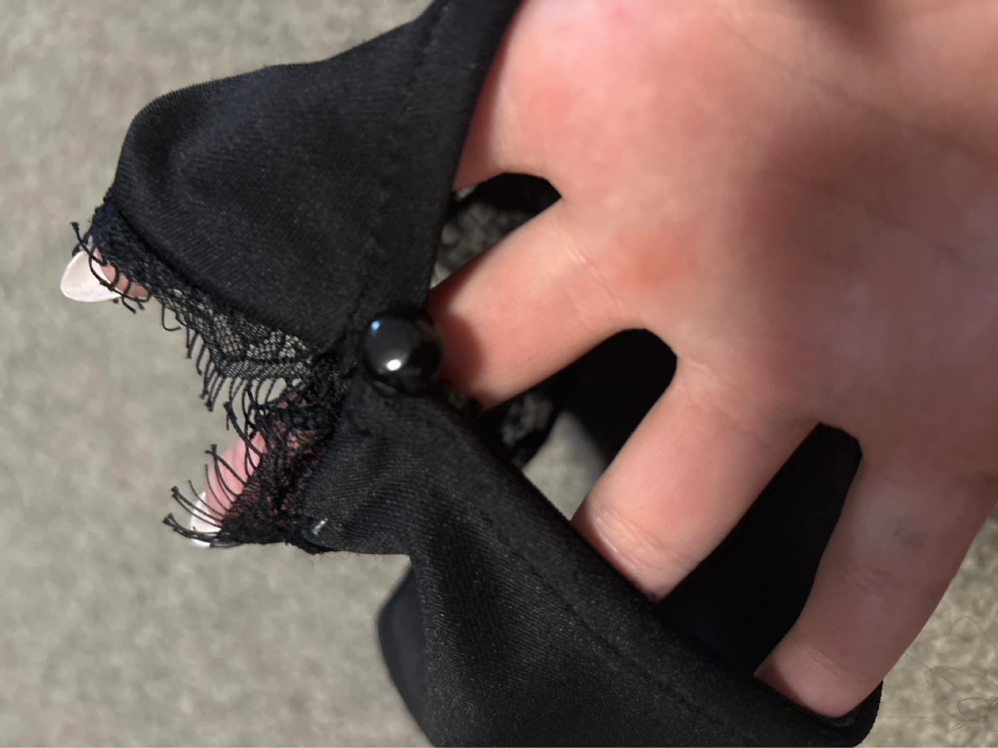 Black Lace and Satin Dress - photo 2