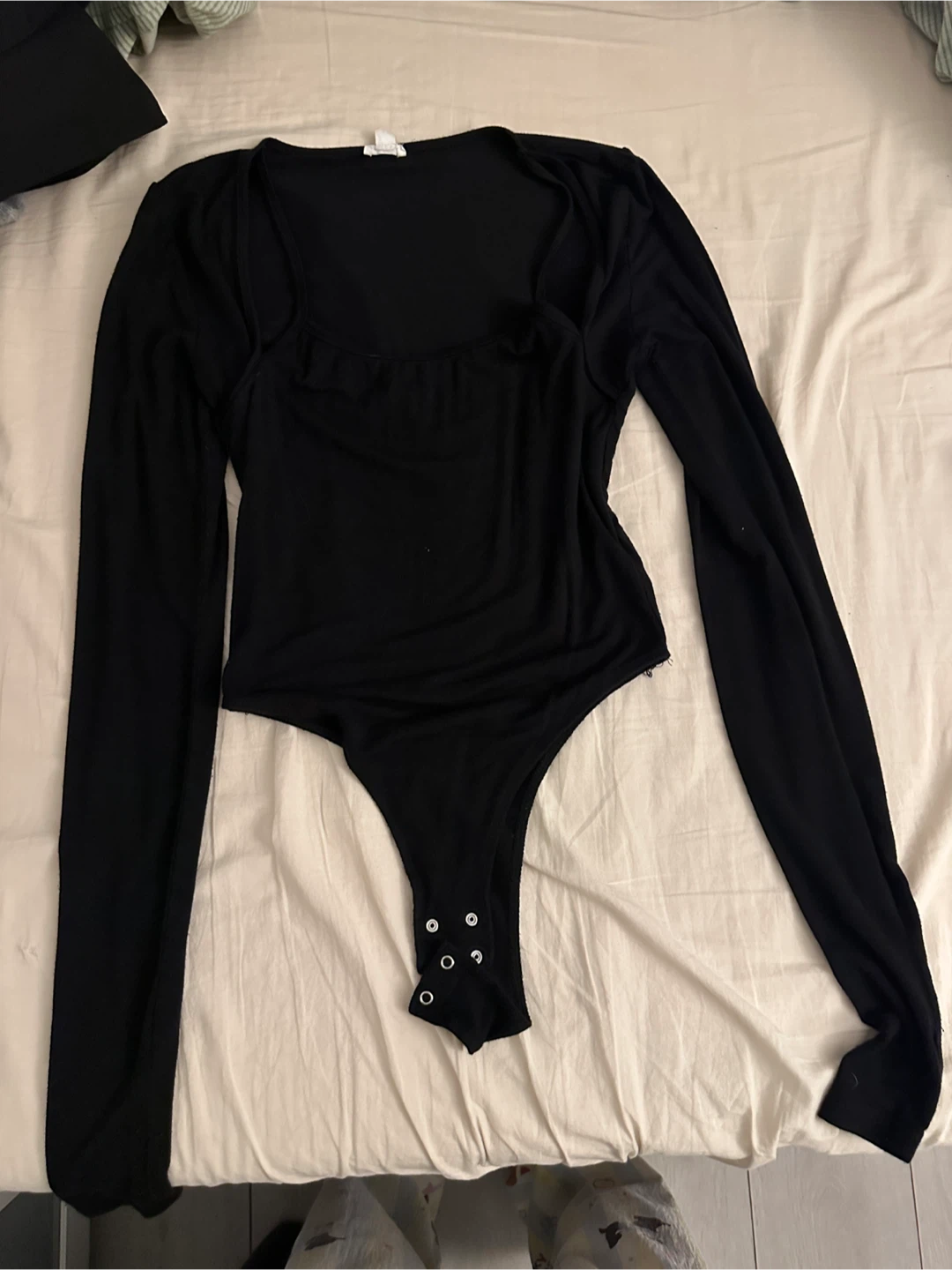 Black Long Sleeve Bodysuit