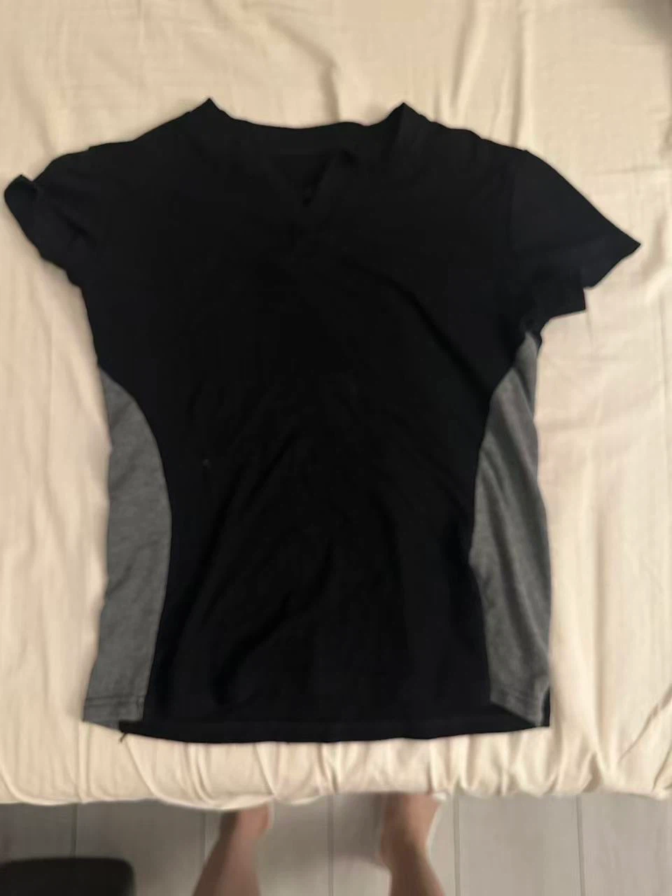 Black and grey t-shirt
