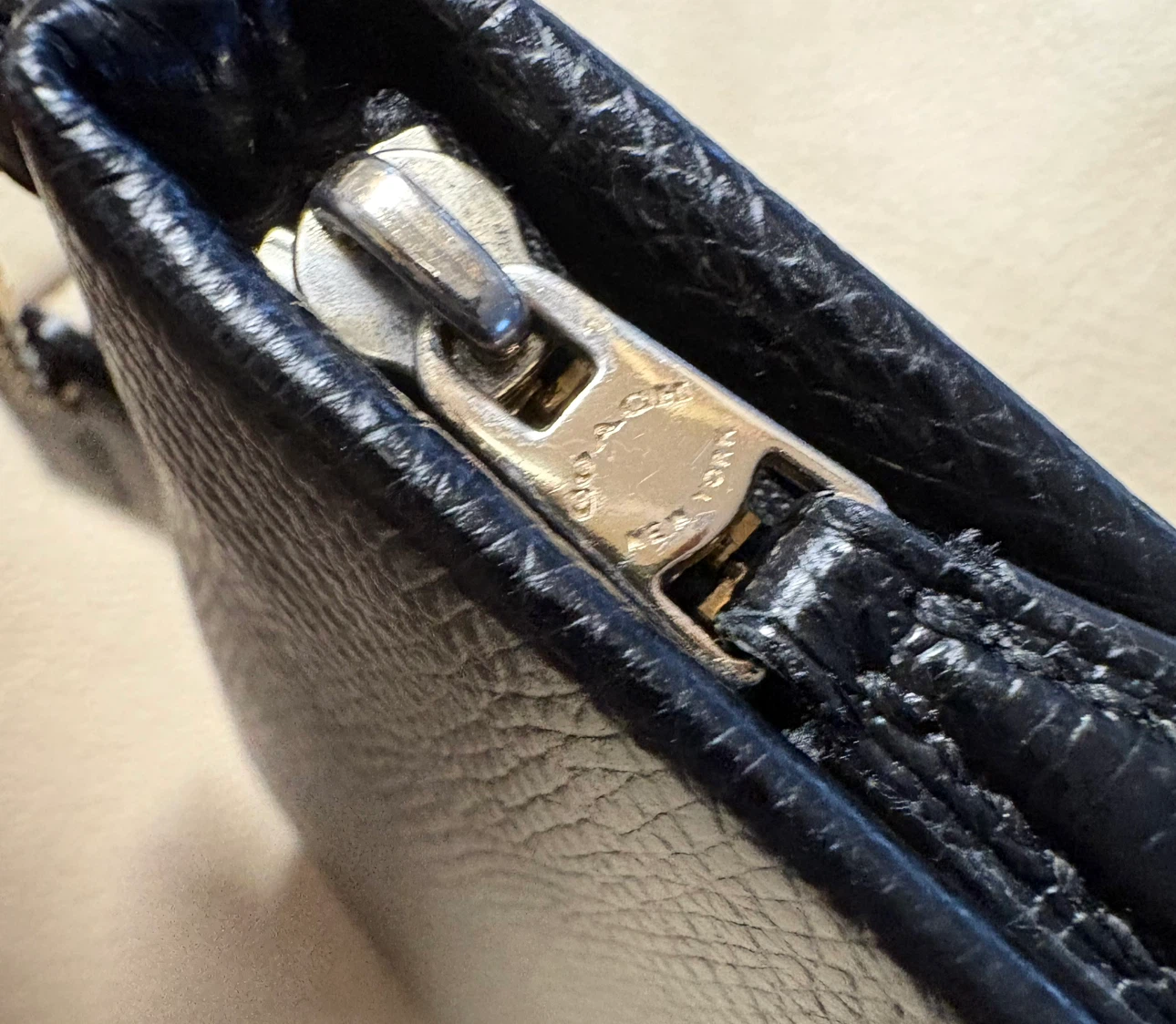Coach Corner Zip Black Leather Wristlet Clutch - photo 3