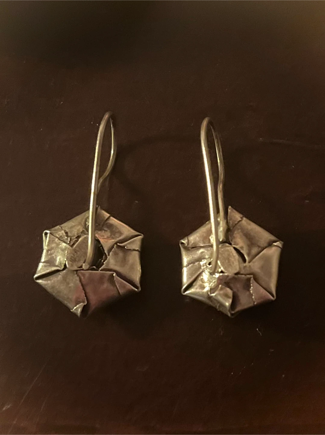 NEW Real Silver Rose Drop Earrings - photo 3