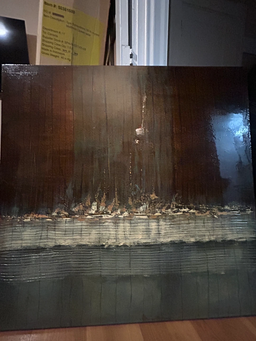 Large Abstract Wall Art Paintings x 2