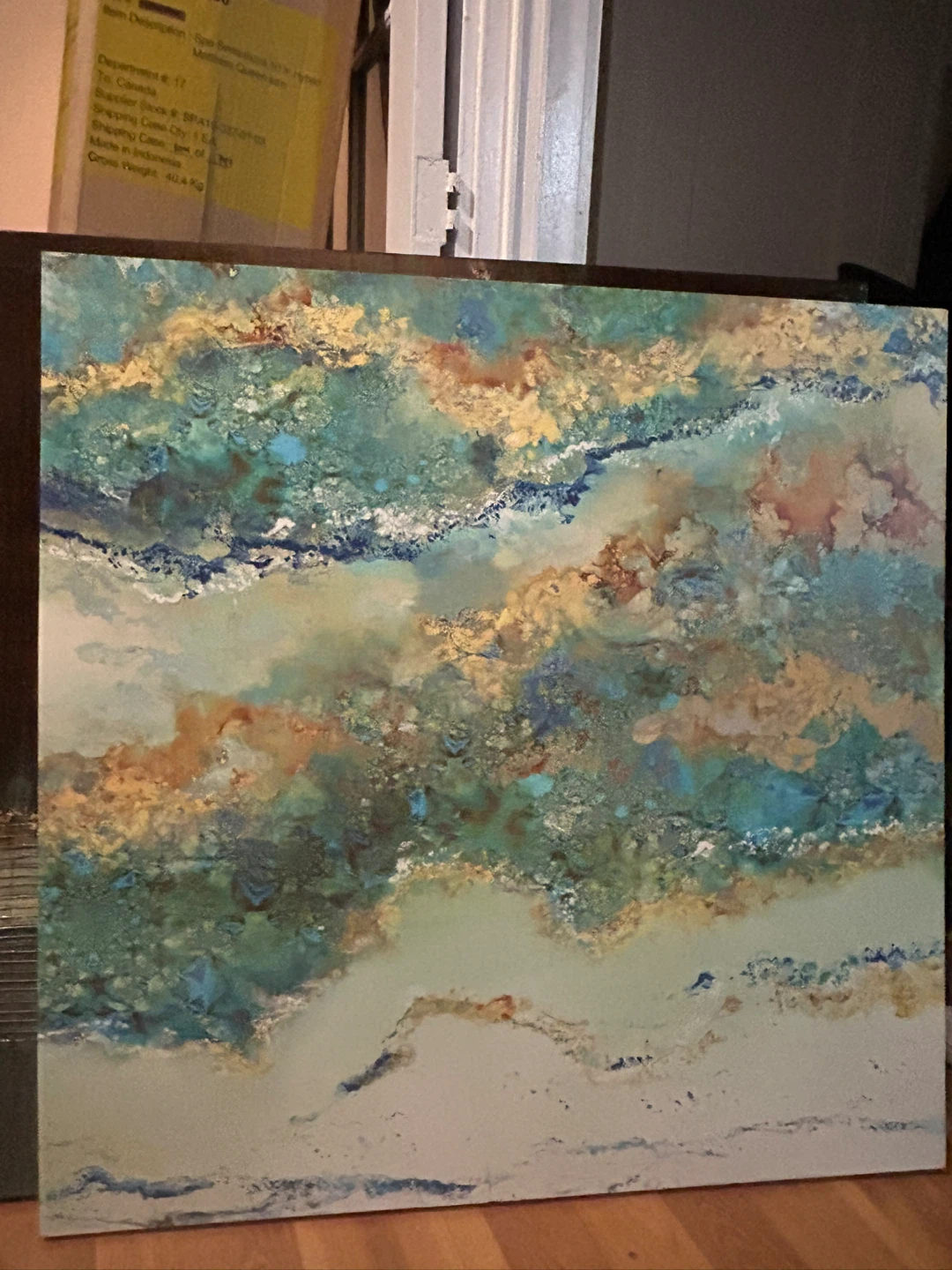 Large Abstract Wall Art Paintings x 2 - photo 4