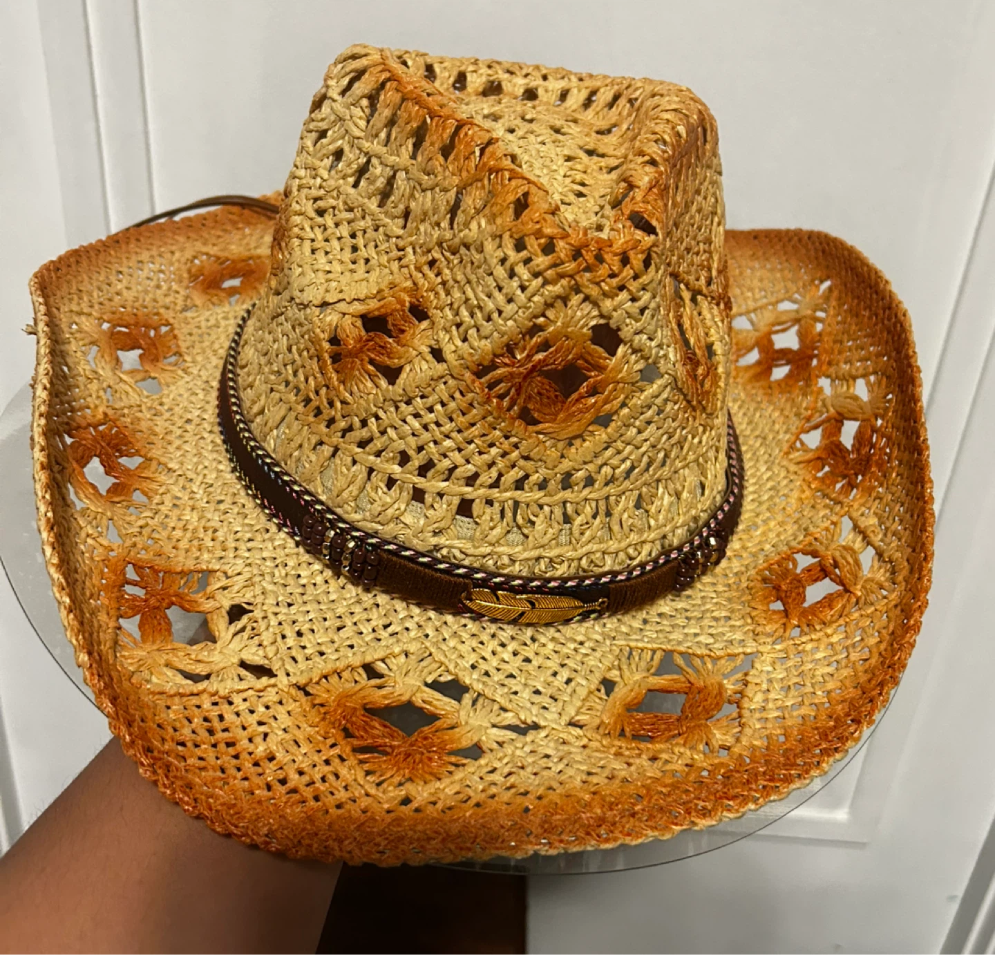 Straw Cowboy Hat for Men and Women