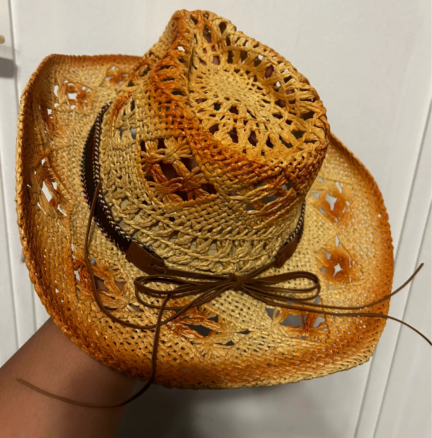 Straw Cowboy Hat for Men and Women - photo 2