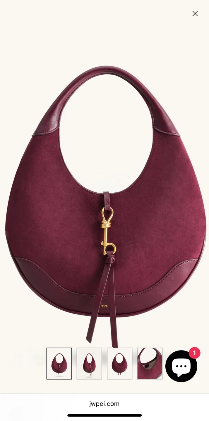JW Pei "The Little Moon" Bag in Burgundy - photo 2