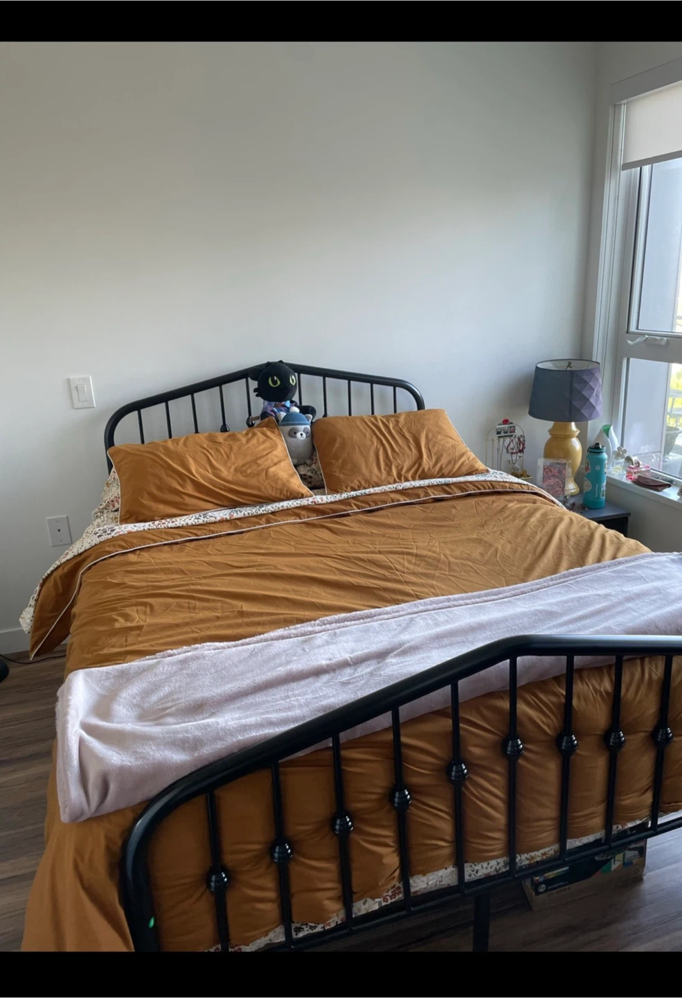 Black Metal Full Size Bed Frame