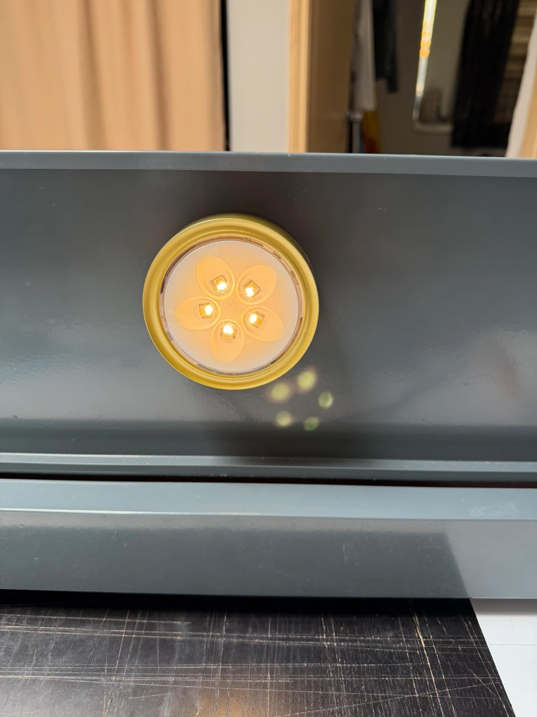 Gold Framed LED Light Fixture - photo 2