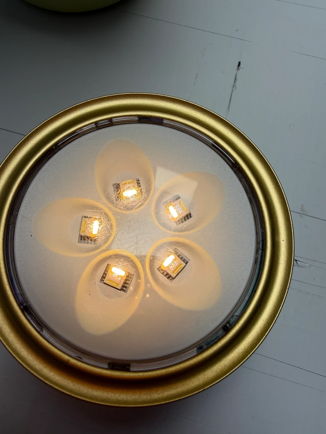 Gold Framed LED Light Fixture - photo 4
