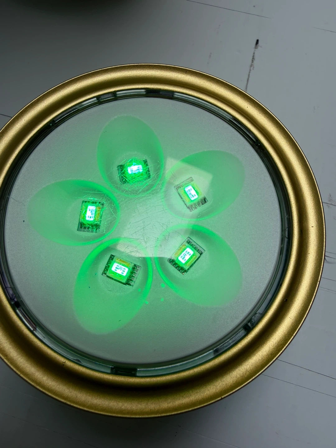 Gold Framed LED Light Fixture - photo 5