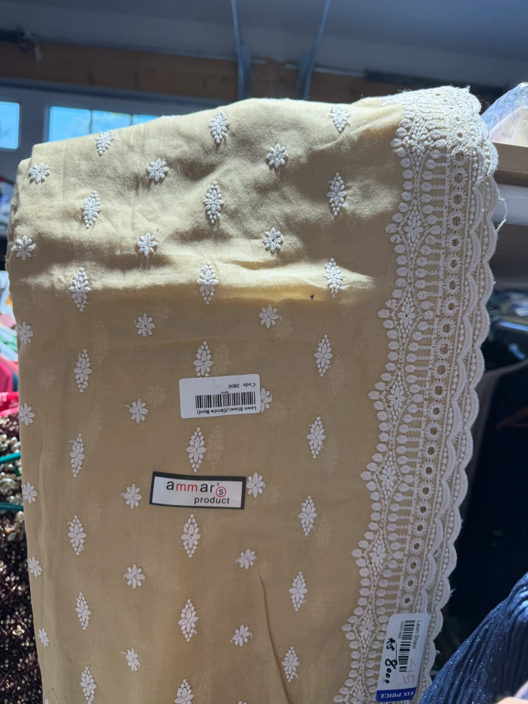 Ammar's Product Lawn Shawl Candle Borde - photo 3