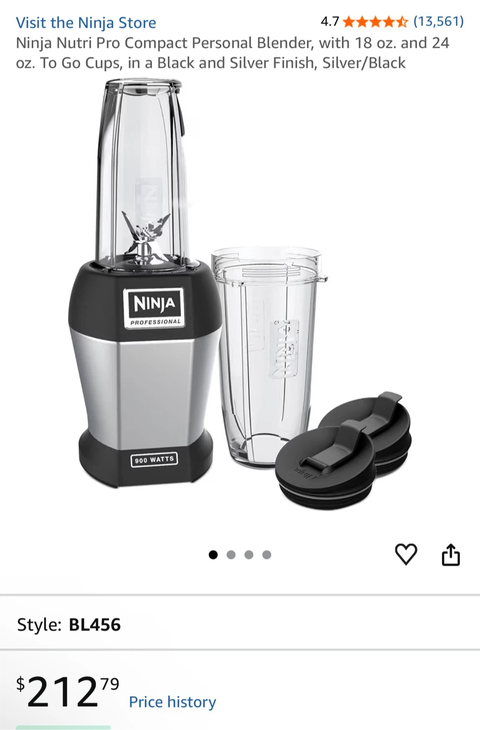 New Ninja Professional 900W Personal Blender - photo 4