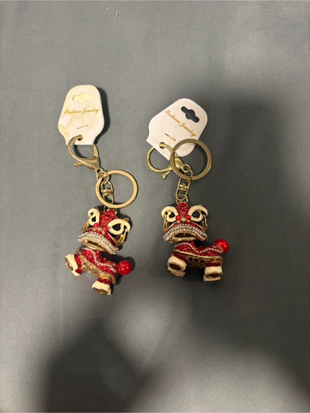 Chinese Lion Dance Keychains