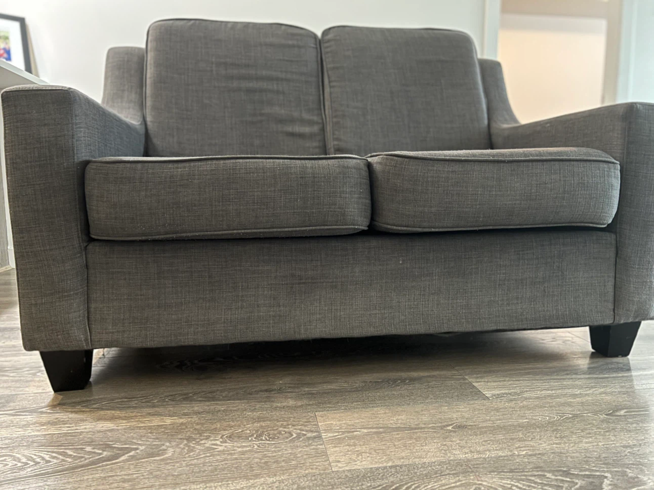 Grey Loveseat Sofa - photo 2