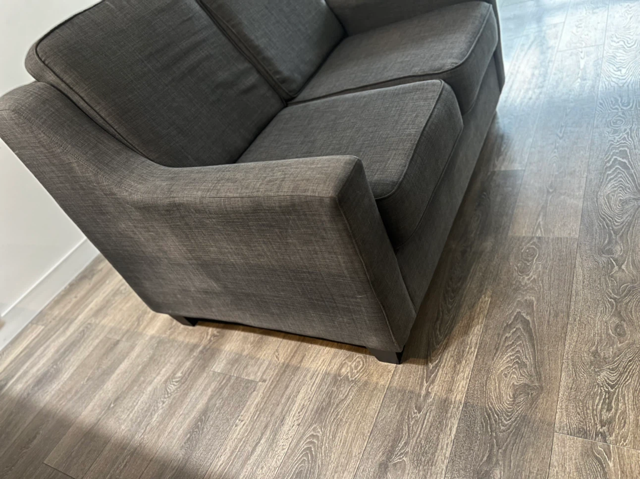 Grey Loveseat Sofa - photo 3