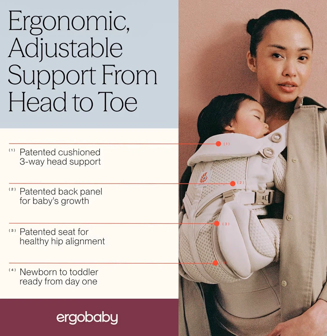 Ergobaby Black Baby Carrier - photo 2