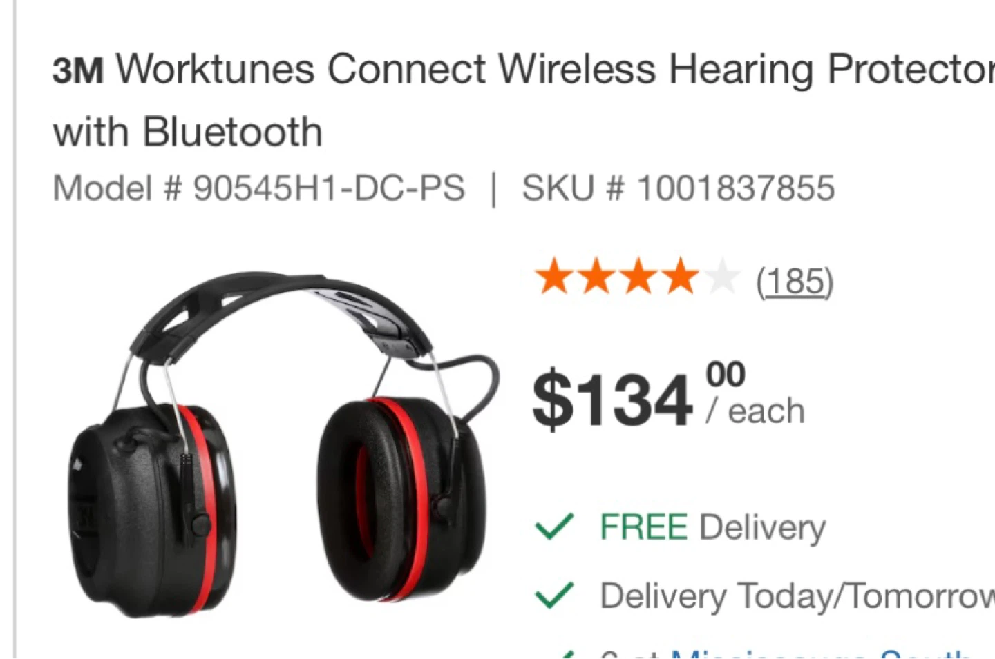 3M Worktunes Connect Wireless Hearing Protectors with Bluetooth - photo 4