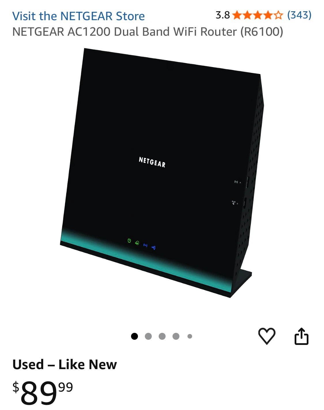 NETGEAR AC1200 Dual-Band WiFi Router – Used Like New - photo 2