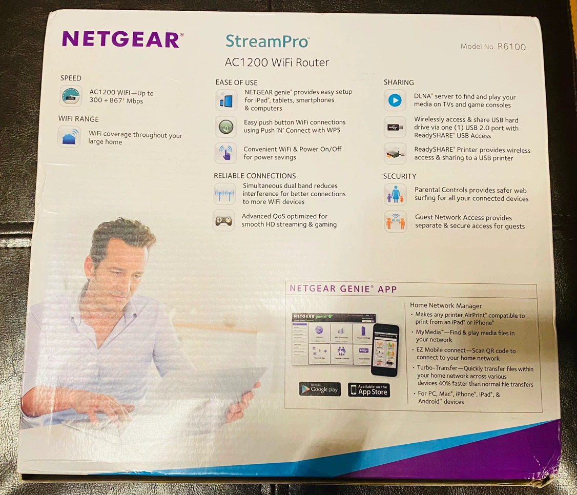 NETGEAR AC1200 Dual-Band WiFi Router – Used Like New - photo 3