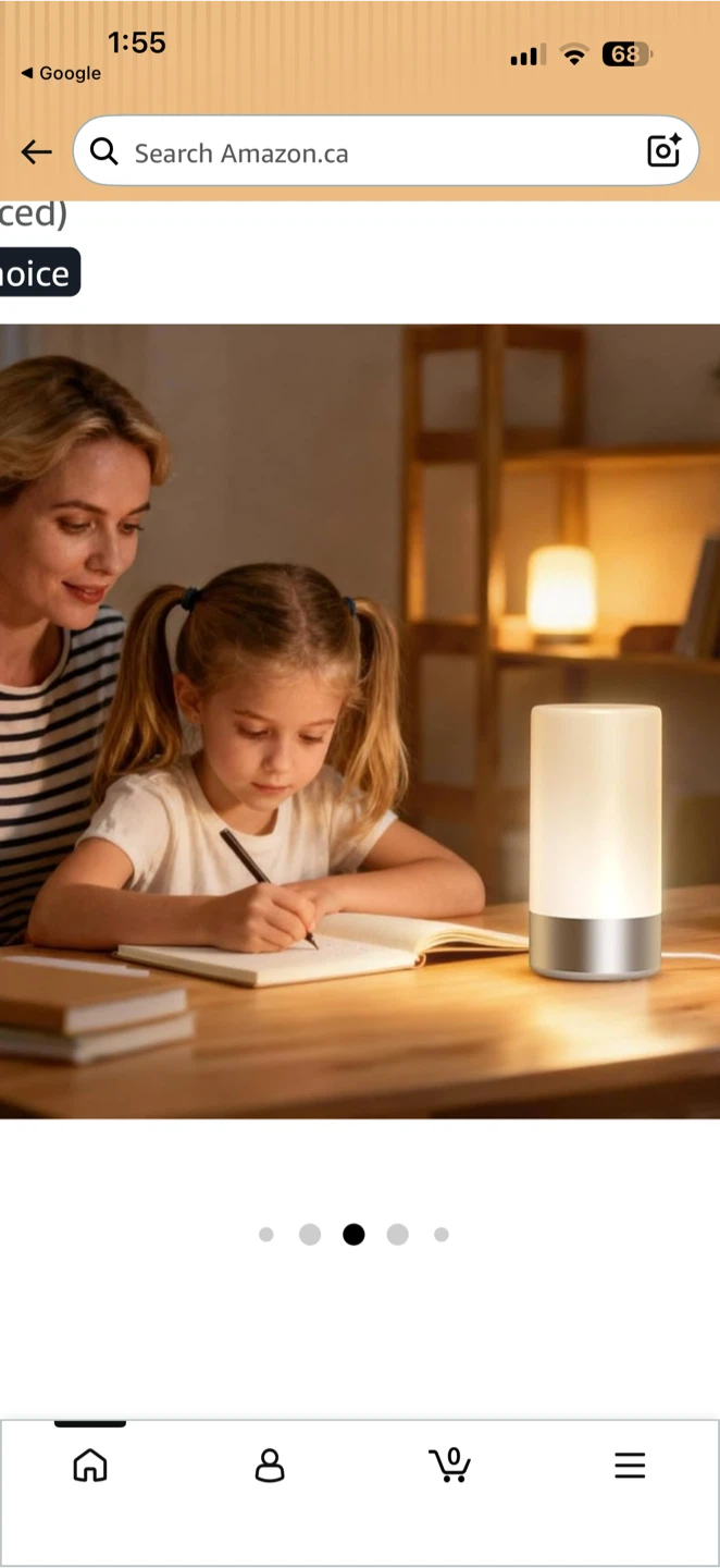 LED Touch Control Table Lamp