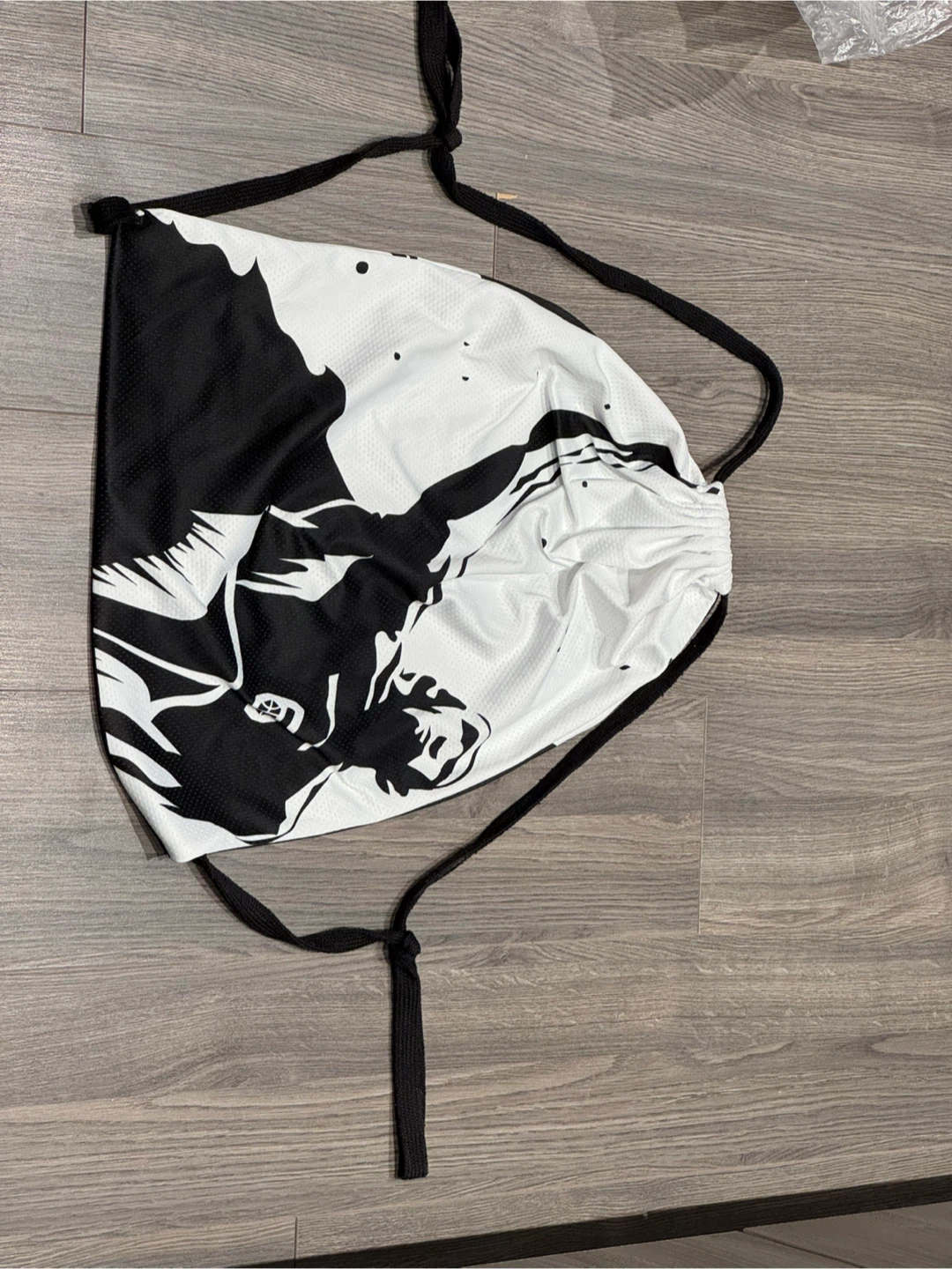 Graphic Print Drawstring Sack Backpack