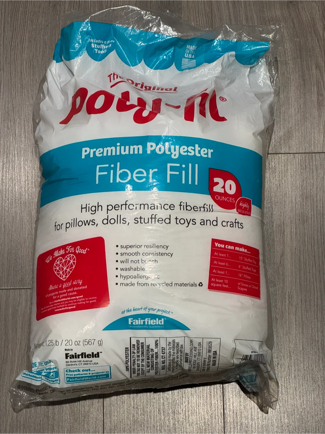 Moving sales- must go fiber fill 4/5bag left