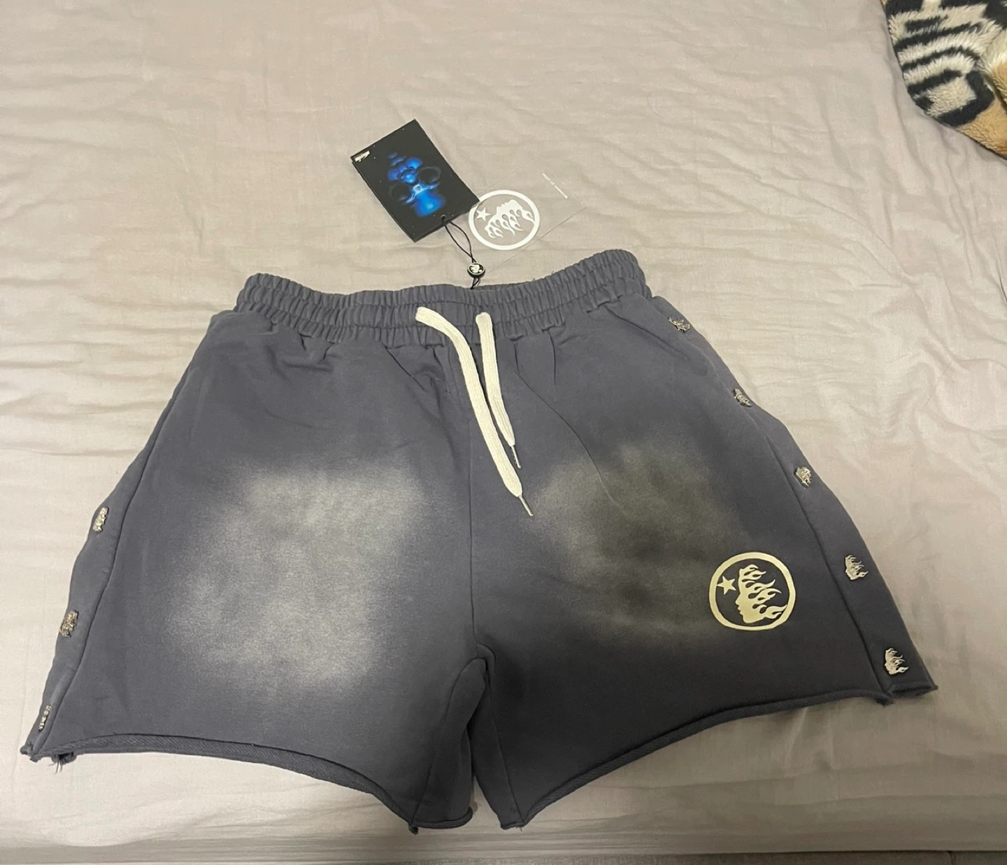 Hellstar Grey Athletic Shorts