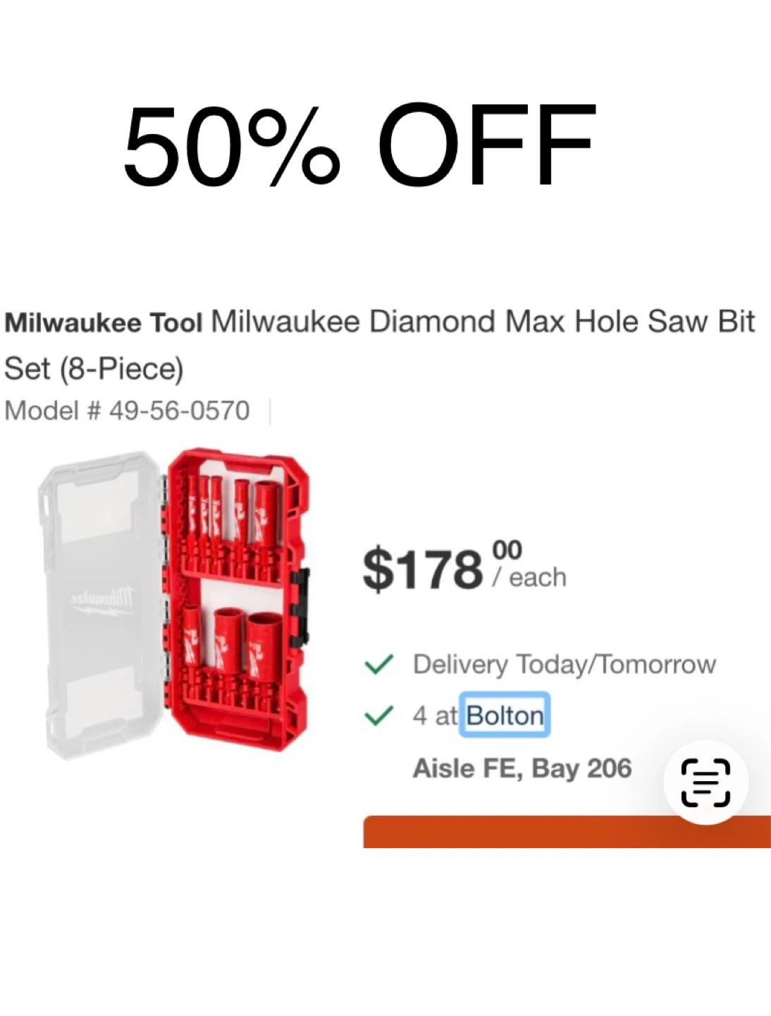 Milwaukee Tool Diamond Max Hole Saw Bit Set (8-Piece)