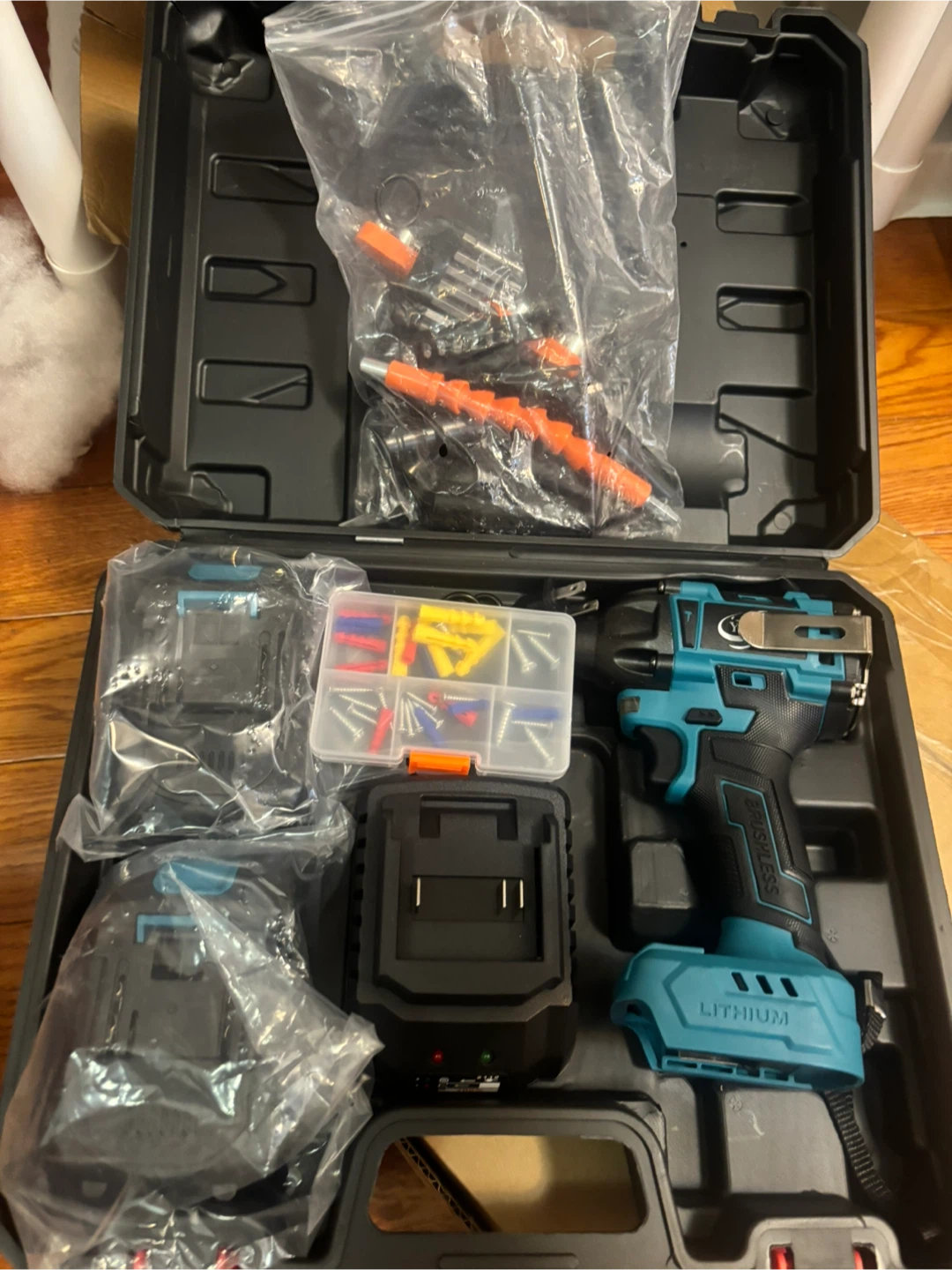 YHTQX 21V Max Brushless Impact Wrench Tool Kit - photo 5
