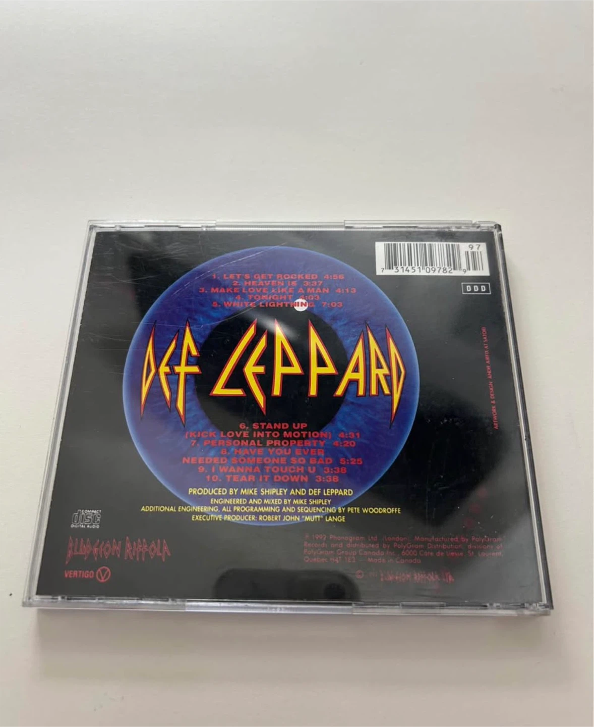 Def Leppard Adrenalize CD - photo 3