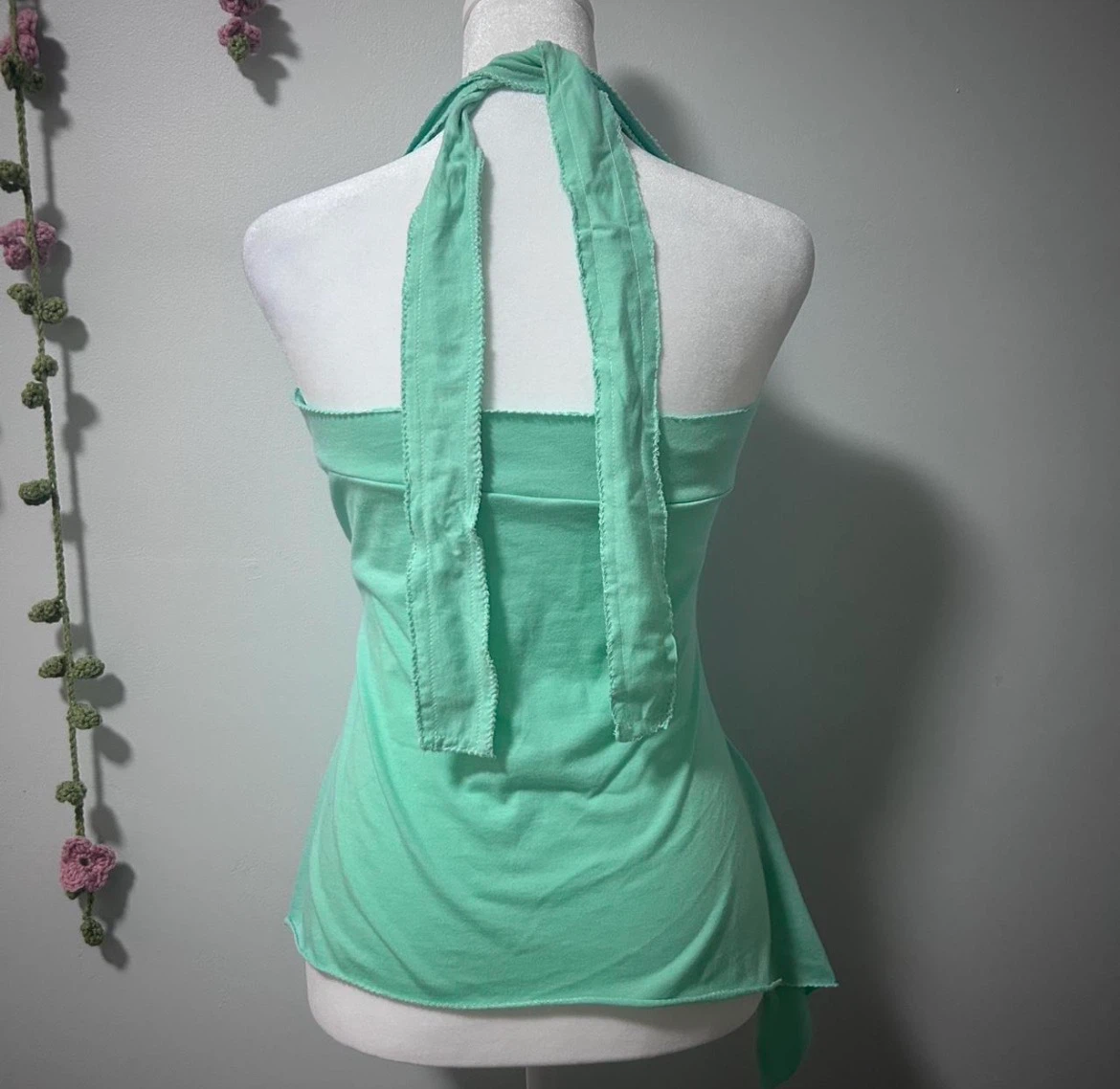 Teal halter babydoll top - photo 3