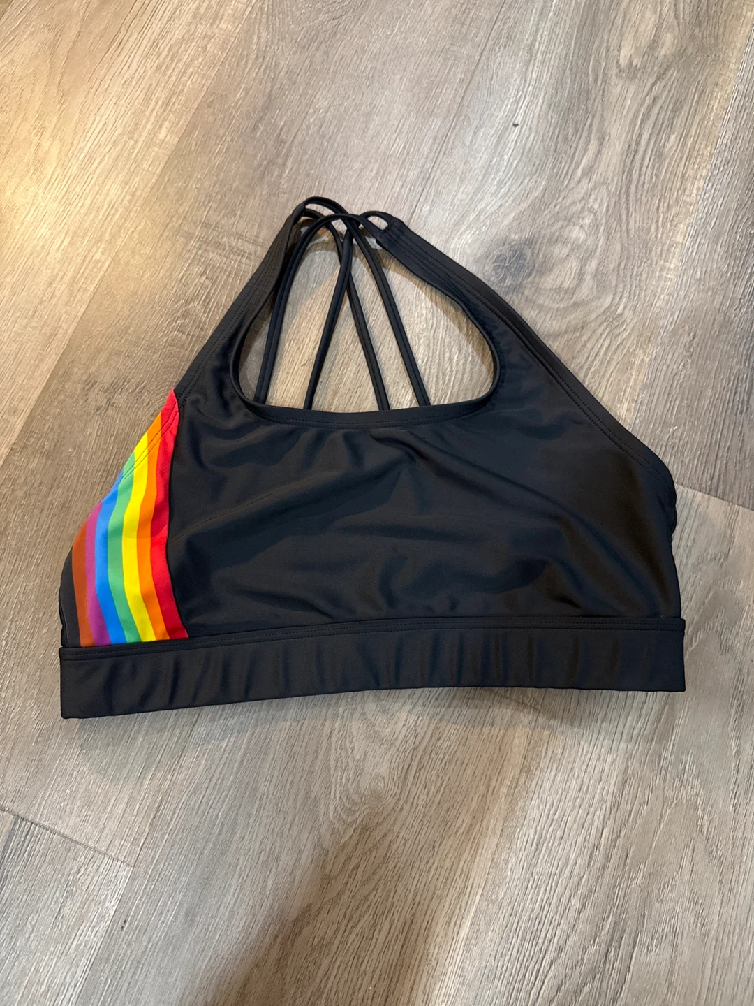 HUMANKIND Sports Bra with Rainbow Accent - Medium