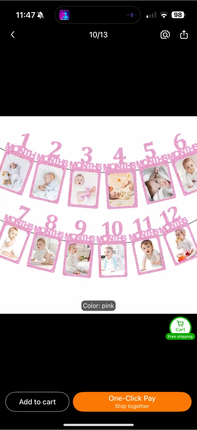 1st Birthday Party Supplies - Pink Flowers 50PCS - photo 3