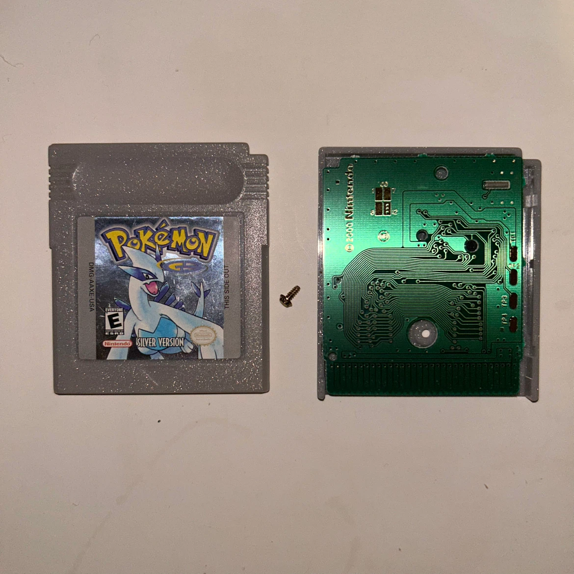 Pokemon Silver Version Game Boy Cartridge - photo 3