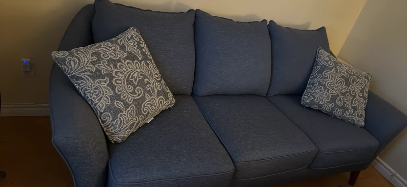 Sofa Eden 3 places bleu - photo 2