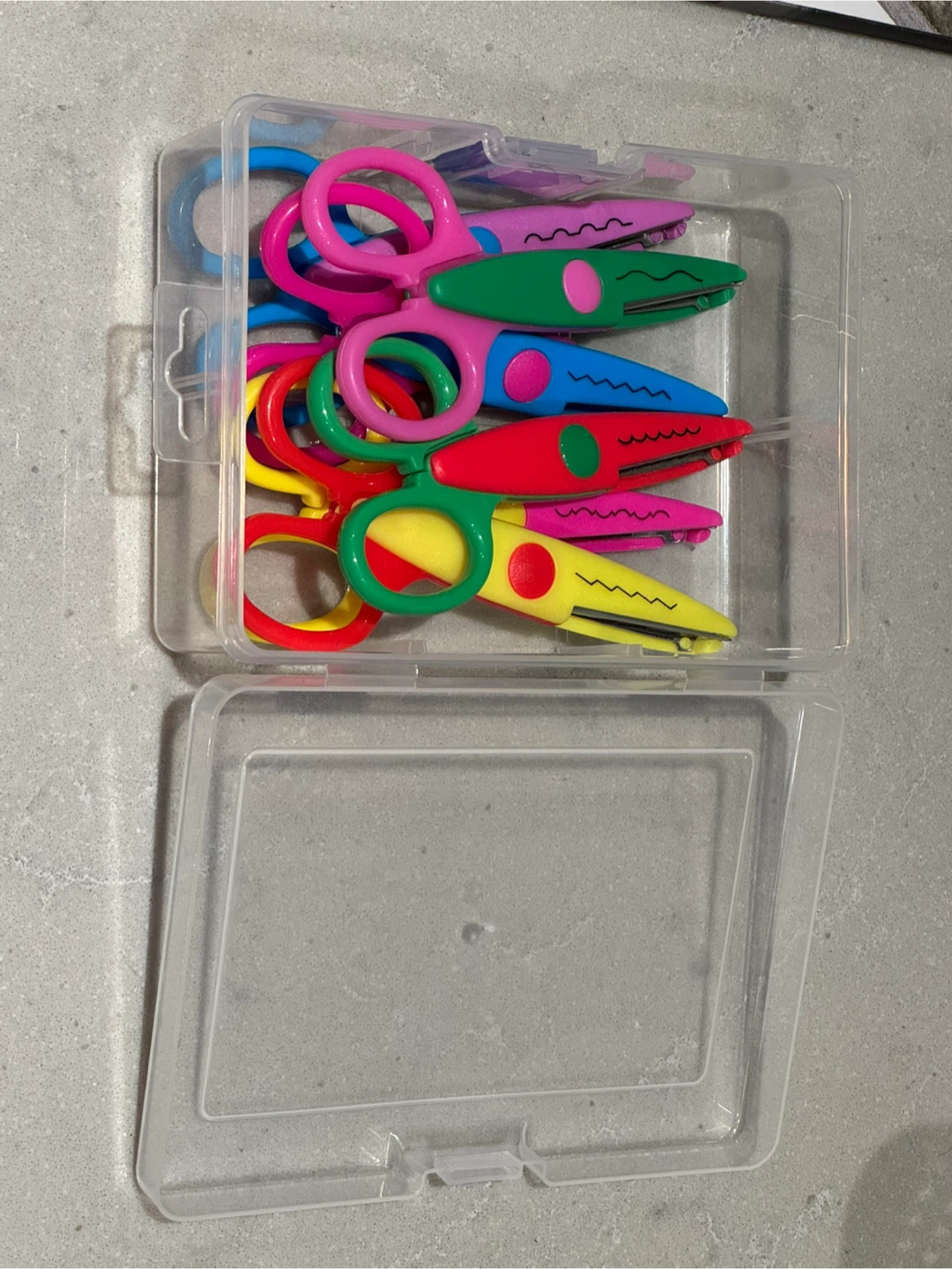 6 Pack Craft Decorative Edge Scissors Set with Storage Case